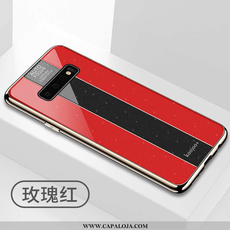 Capas Samsung Galaxy S10+ Protetoras Telemóvel Masculino Vermelha Vermelho, Capa Samsung Galaxy S10+