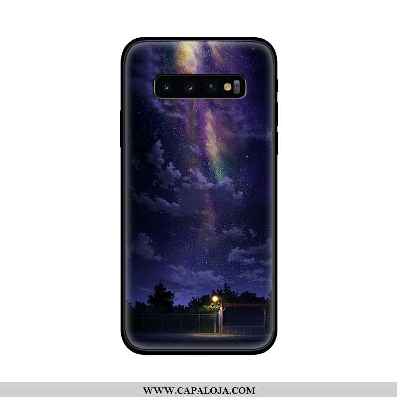 Capas Samsung Galaxy S10 Silicone Azul Escuro Antiqueda Tendencia, Capa Samsung Galaxy S10 Fosco Ven