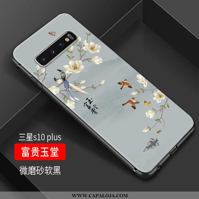 Capas Samsung Galaxy S10+ Silicone Pequena Protetoras Branco, Capa Samsung Galaxy S10+ Personalizada