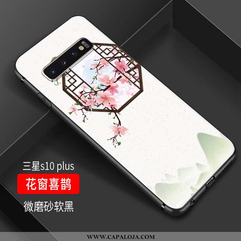 Capas Samsung Galaxy S10+ Silicone Pequena Protetoras Branco, Capa Samsung Galaxy S10+ Personalizada