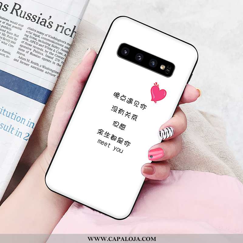 Capas Samsung Galaxy S10 Silicone Soft Rosa Cases, Capa Samsung Galaxy S10 Personalizada Venda