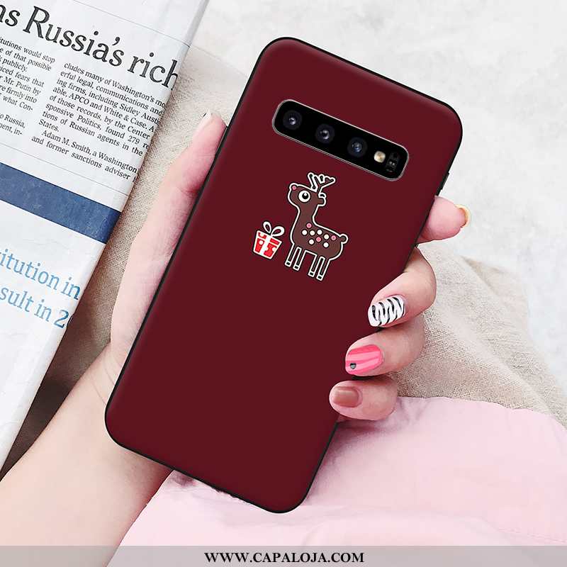 Capas Samsung Galaxy S10 Silicone Soft Rosa Cases, Capa Samsung Galaxy S10 Personalizada Venda