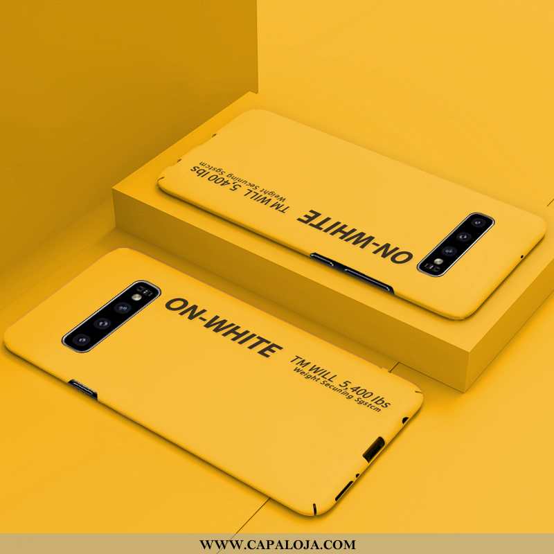 Capas Samsung Galaxy S10+ Slim Telemóvel Cases Amarela Amarelo, Capa Samsung Galaxy S10+ Tendencia B