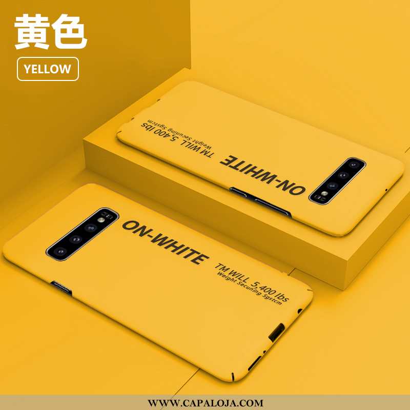 Capas Samsung Galaxy S10+ Slim Telemóvel Cases Amarela Amarelo, Capa Samsung Galaxy S10+ Tendencia B