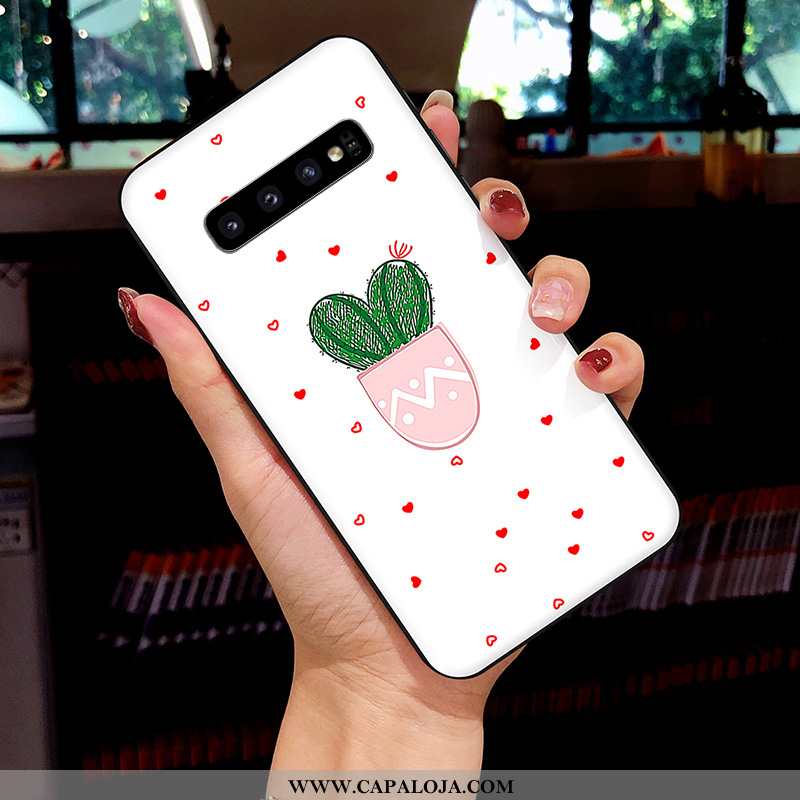 Capas Samsung Galaxy S10 Soft Desenho Animado Telemóvel Feminino Branco, Capa Samsung Galaxy S10 Pro