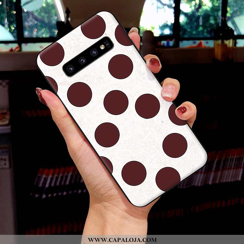 Capas Samsung Galaxy S10 Soft Desenho Animado Telemóvel Feminino Branco, Capa Samsung Galaxy S10 Pro