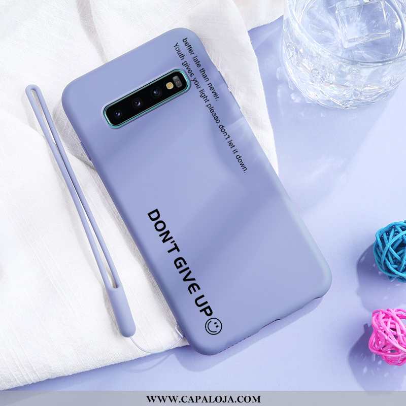 Capas Samsung Galaxy S10 Soft Personalizada Cordao Slim Azul, Capa Samsung Galaxy S10 Super Baratas