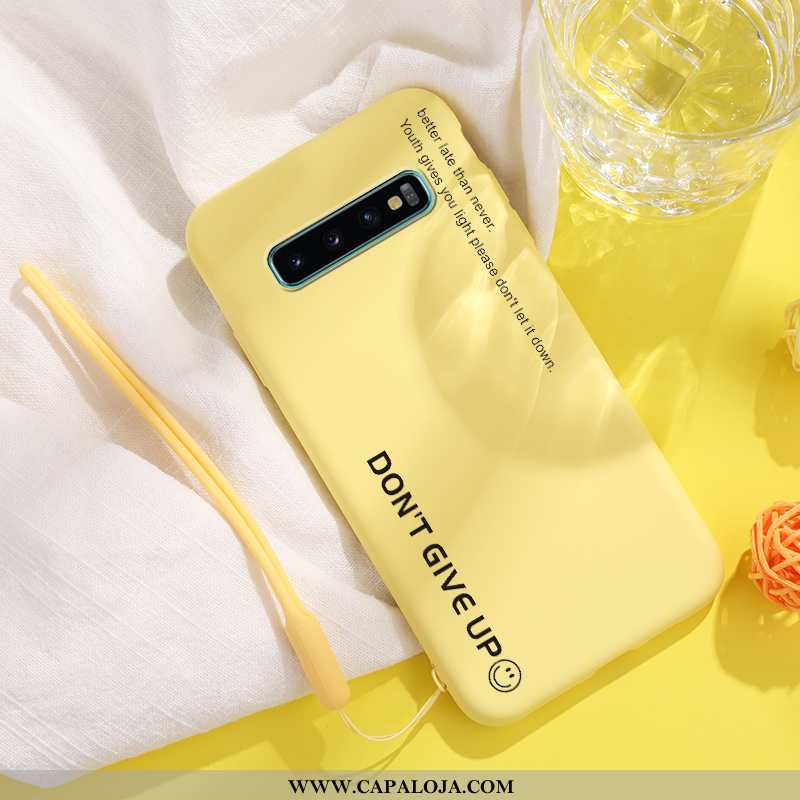 Capas Samsung Galaxy S10 Soft Personalizada Cordao Slim Azul, Capa Samsung Galaxy S10 Super Baratas