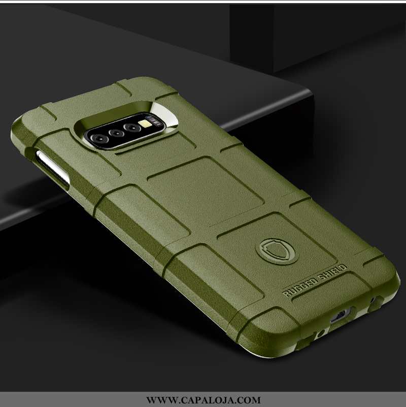 Capas Samsung Galaxy S10+ Soft Telemóvel Masculino Antiqueda Cinza, Capa Samsung Galaxy S10+ Proteto