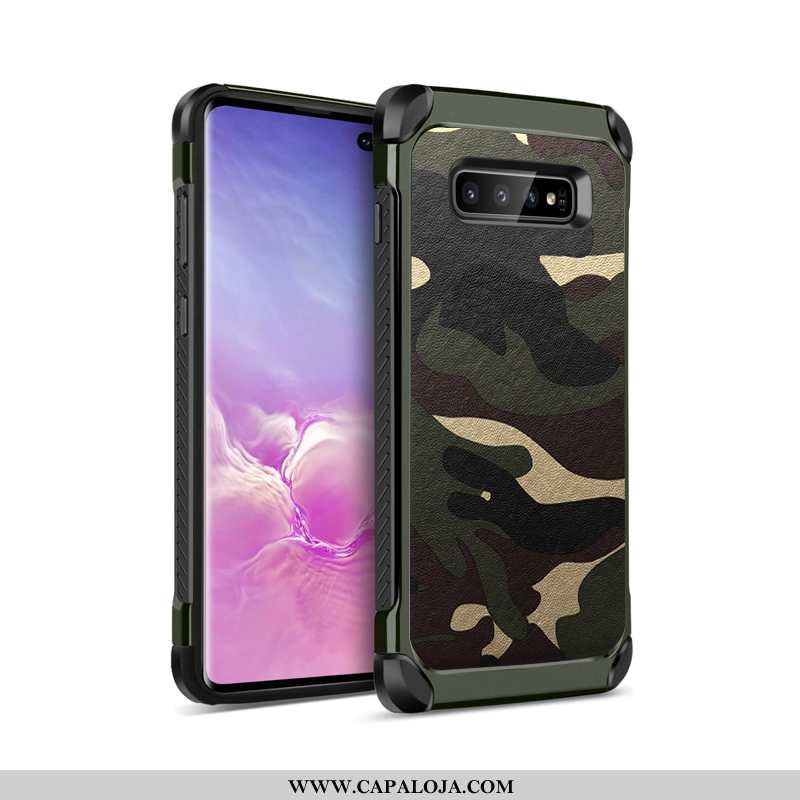 Capas Samsung Galaxy S10 Tendencia Militar Masculino Telemóvel Azul, Capa Samsung Galaxy S10 Proteto