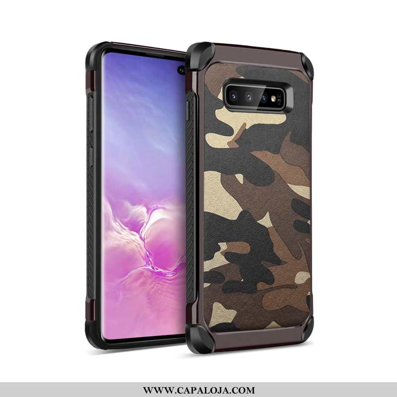 Capas Samsung Galaxy S10 Tendencia Militar Masculino Telemóvel Azul, Capa Samsung Galaxy S10 Proteto