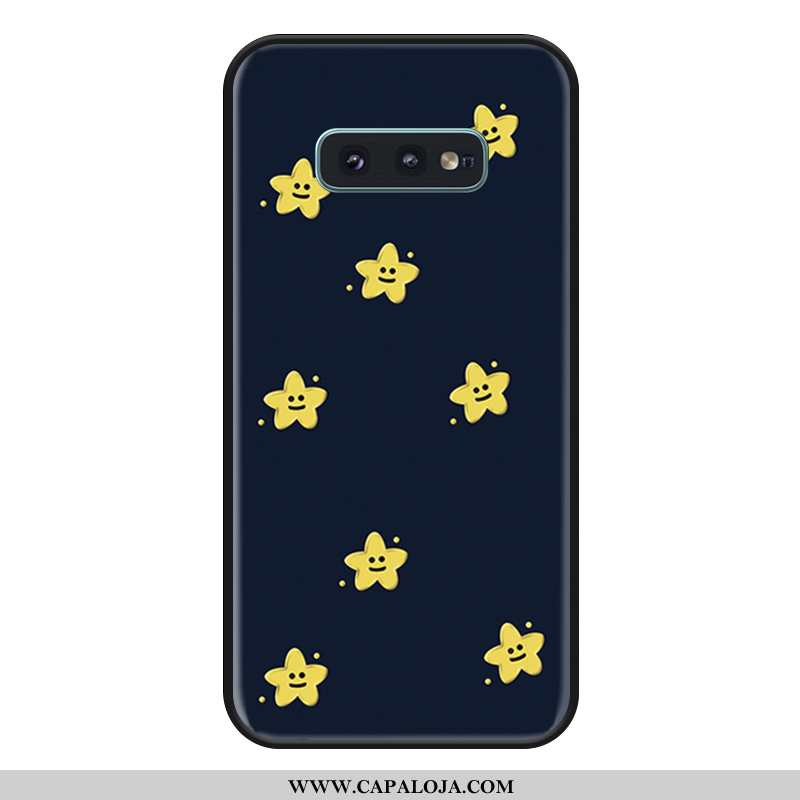 Capas Samsung Galaxy S10e Personalizada Bonitos Completa Silicone Azul Escuro, Capa Samsung Galaxy S