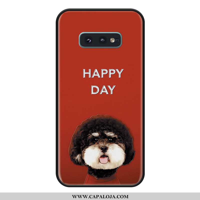 Capas Samsung Galaxy S10e Silicone Telemóvel Feminino Masculino Vermelho, Capa Samsung Galaxy S10e D