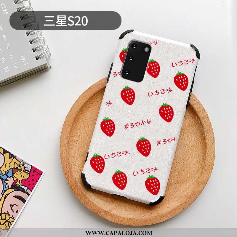 Capas Samsung Galaxy S20 Moda Criativas Casal Branco, Capa Samsung Galaxy S20 Personalizado Baratos