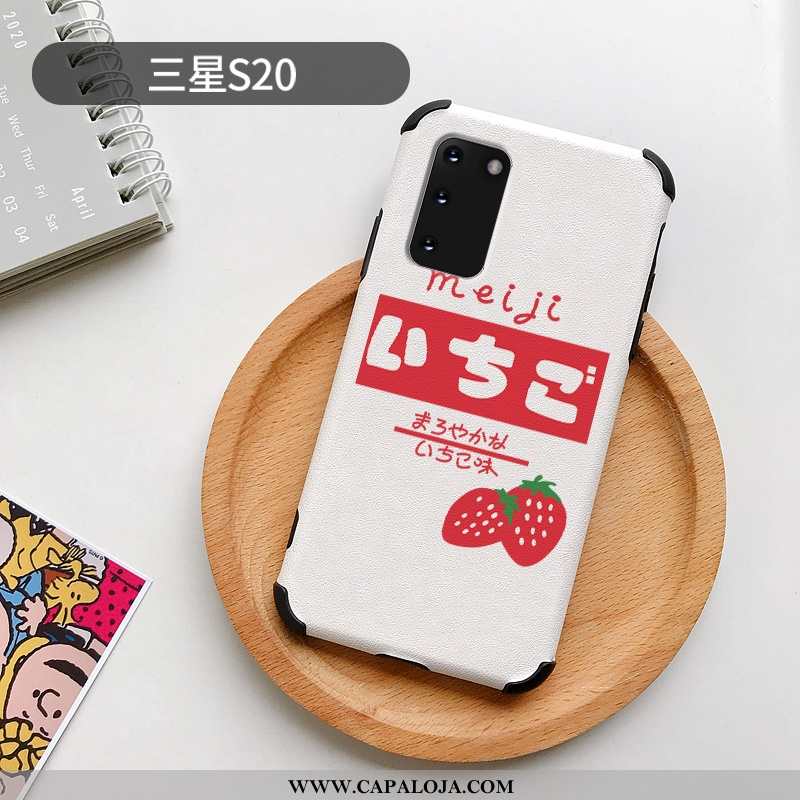 Capas Samsung Galaxy S20 Moda Criativas Casal Branco, Capa Samsung Galaxy S20 Personalizado Baratos