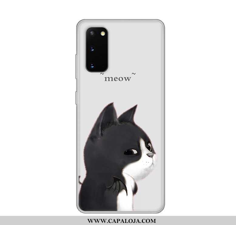 Capas Samsung Galaxy S20 Transparente Silicone Branco, Capa Samsung Galaxy S20 Desenho Animado Onlin