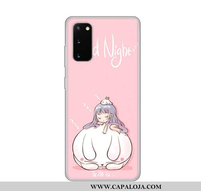 Capas Samsung Galaxy S20 Transparente Silicone Branco, Capa Samsung Galaxy S20 Desenho Animado Onlin