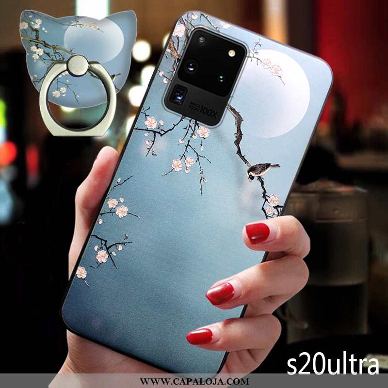 Capas Samsung Galaxy S20 Ultra Soft Slim Midi Azul, Capa Samsung Galaxy S20 Ultra Super Barato