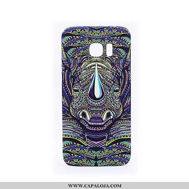 Capas Samsung Galaxy S6 Edge Fosco Protetoras Feminino Resistente Preto, Capa Samsung Galaxy S6 Edge