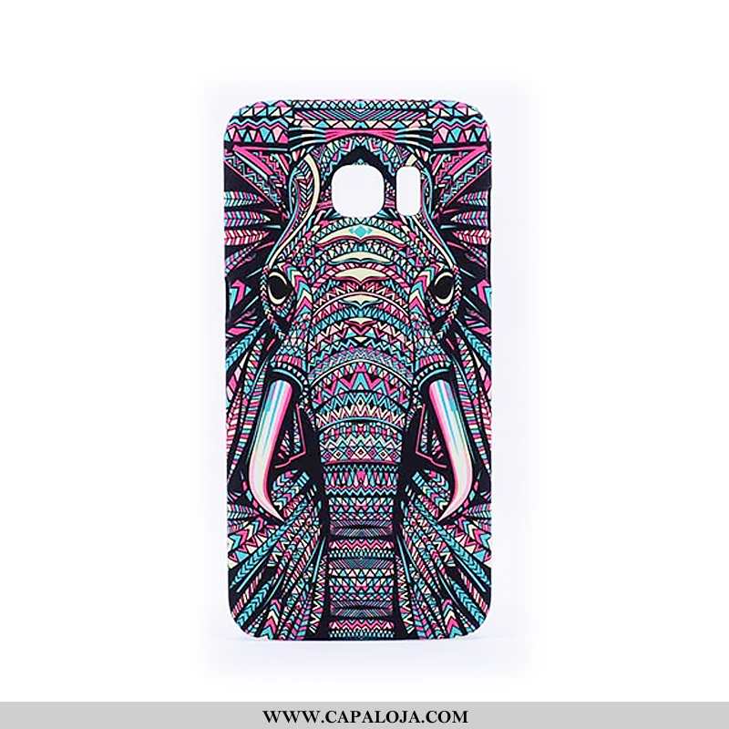 Capas Samsung Galaxy S6 Edge Fosco Protetoras Feminino Resistente Preto, Capa Samsung Galaxy S6 Edge