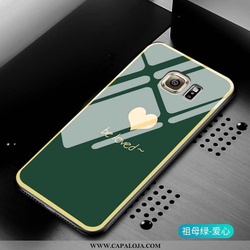 Capas Samsung Galaxy S6 Edge Protetoras Pequena Feminino Verde, Capa Samsung Galaxy S6 Edge Silicone