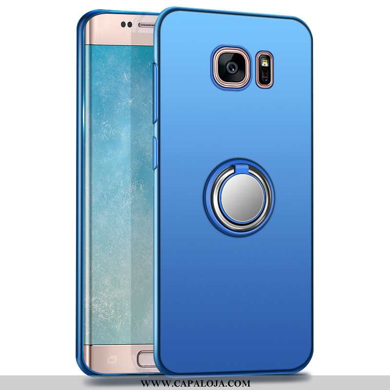 Capas Samsung Galaxy S6 Edge Silicone Telemóvel Masculino Azul, Capa Samsung Galaxy S6 Edge Protetor