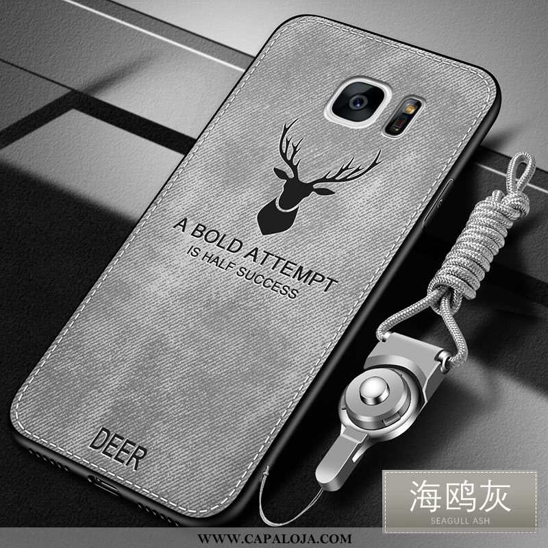 Capas Samsung Galaxy S6 Edge Soft Antiqueda Cases Cinza, Capa Samsung Galaxy S6 Edge Protetoras Vend