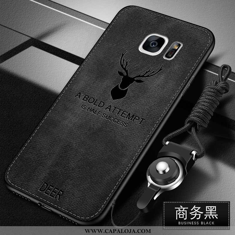 Capas Samsung Galaxy S6 Edge Soft Antiqueda Cases Cinza, Capa Samsung Galaxy S6 Edge Protetoras Vend