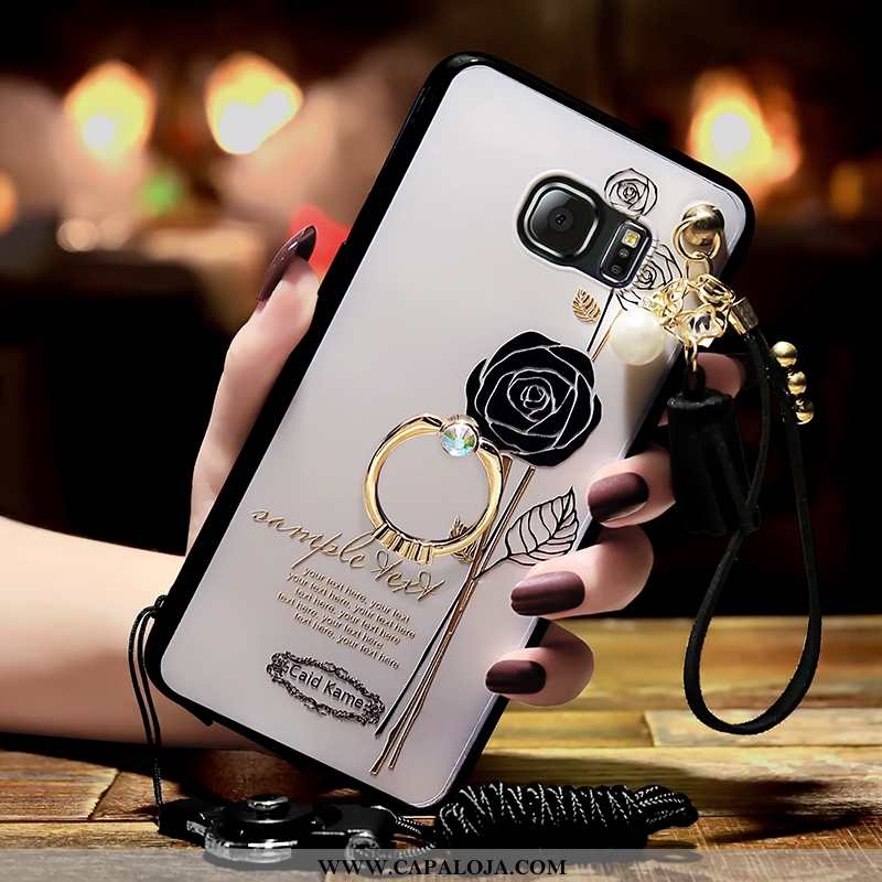 Capas Samsung Galaxy S6 Edge Tendencia Branco Tampa Frente, Capa Samsung Galaxy S6 Edge Personalizad