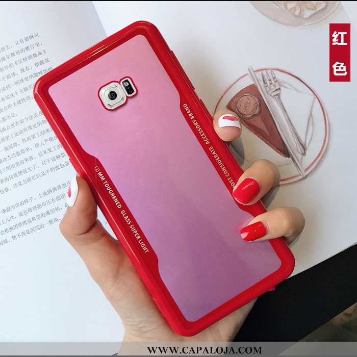 Capas Samsung Galaxy S6 Estiloso Vermelha Simples Masculino Vermelho, Capa Samsung Galaxy S6 Silicon