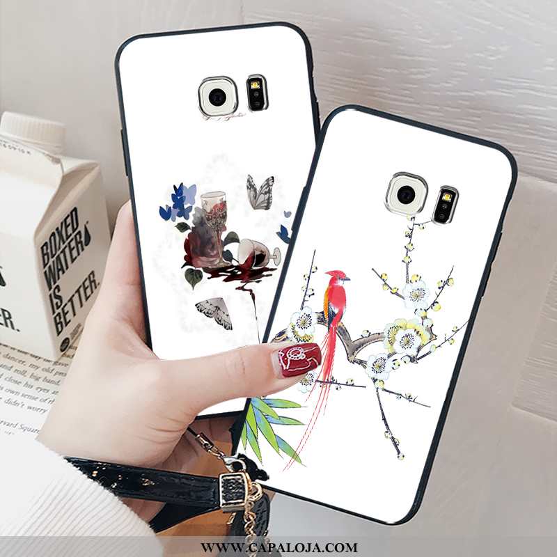 Capas Samsung Galaxy S6 Personalizada Completa Antiqueda Branco, Capa Samsung Galaxy S6 Criativas Pr