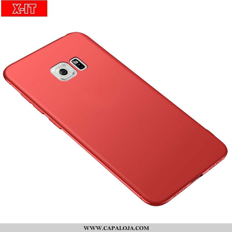 Capas Samsung Galaxy S6 Protetoras Telemóvel Antiqueda Feminino Vermelho, Capa Samsung Galaxy S6 Fos