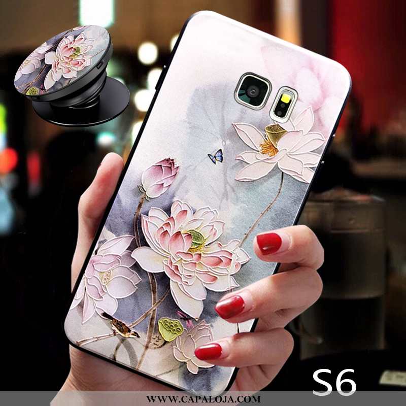 Capas Samsung Galaxy S6 Slim Soft Fosco Rosa, Capa Samsung Galaxy S6 Tendencia Baratas