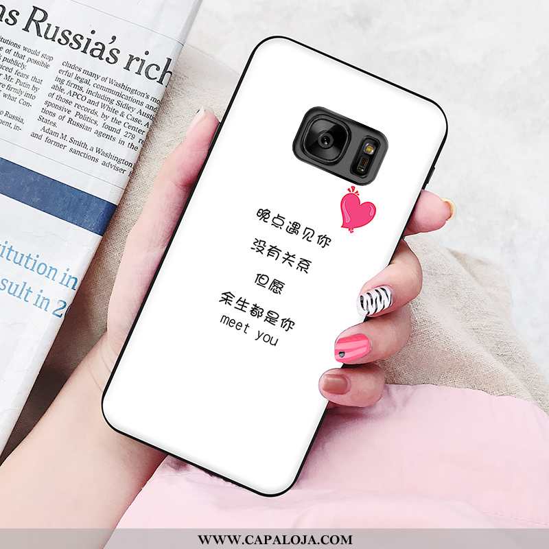 Capas Samsung Galaxy S6 Soft Rosa Silicone Pintado, Capa Samsung Galaxy S6 Protetoras Venda