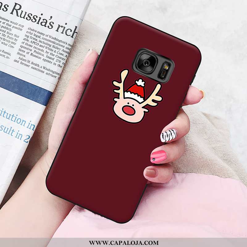 Capas Samsung Galaxy S6 Soft Rosa Silicone Pintado, Capa Samsung Galaxy S6 Protetoras Venda