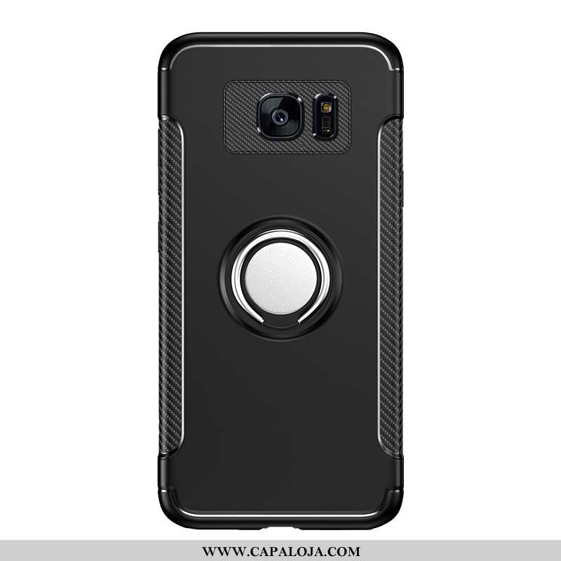 Capas Samsung Galaxy S7 Criativas Antiqueda Malha Frente Preto, Capa Samsung Galaxy S7 Soft Baratos