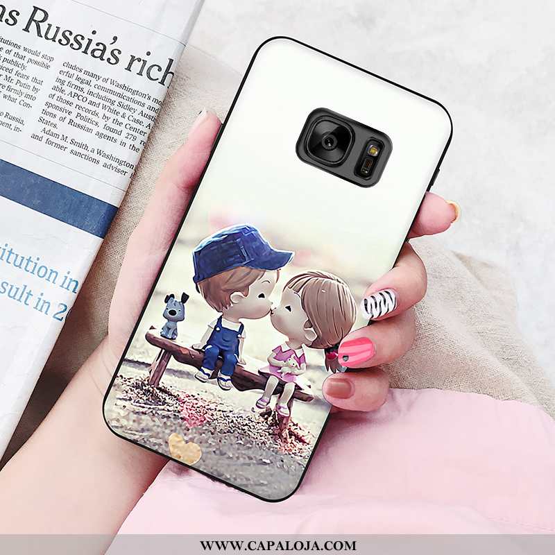 Capas Samsung Galaxy S7 Criativas Personalizado Feminino Soft Bordô, Capa Samsung Galaxy S7 Desenho 