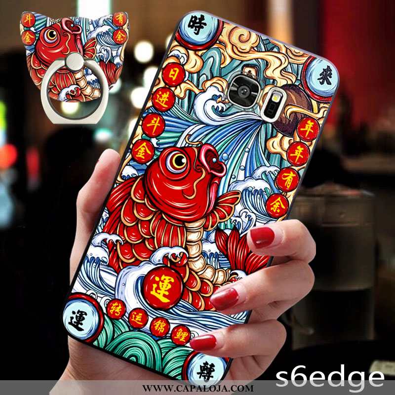 Capas Samsung Galaxy S7 Edge Cordao Masculino Antiqueda Criativas Vermelho, Capa Samsung Galaxy S7 E