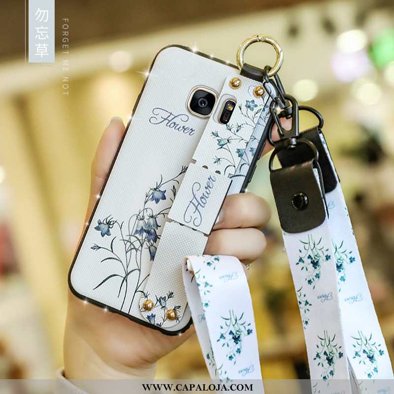 Capas Samsung Galaxy S7 Edge Silicone Antiqueda Vermelha Criativas Vermelho, Capa Samsung Galaxy S7 