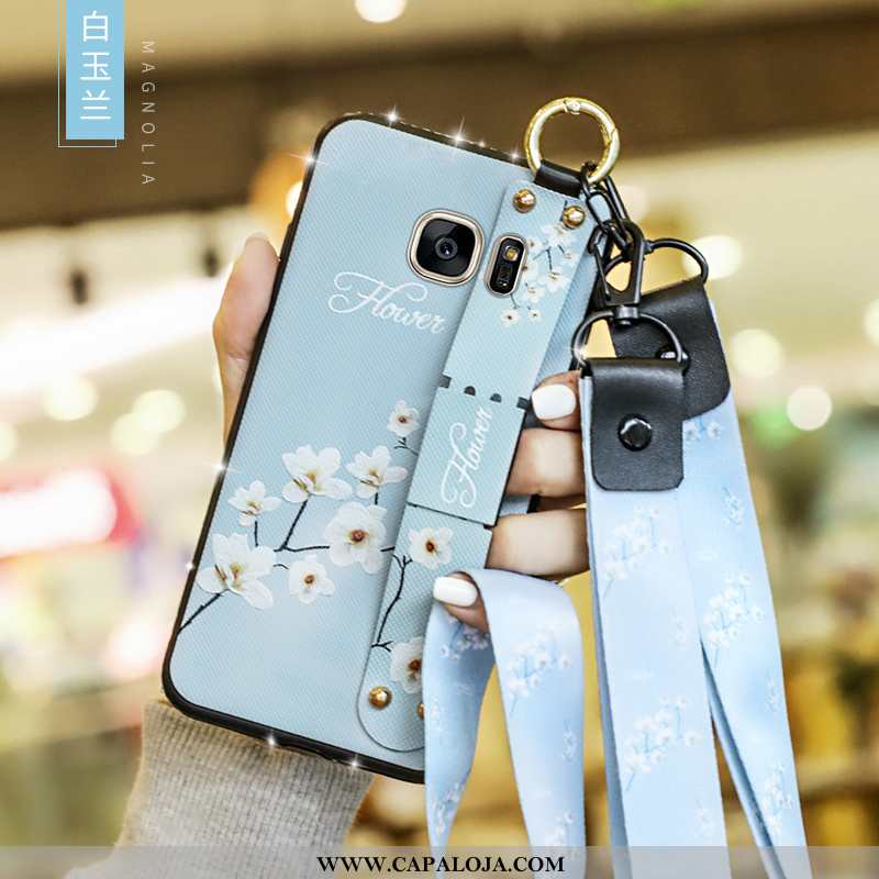 Capas Samsung Galaxy S7 Edge Silicone Antiqueda Vermelha Criativas Vermelho, Capa Samsung Galaxy S7 