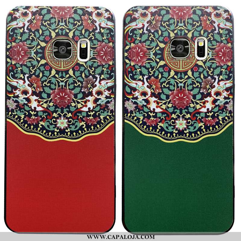 Capas Samsung Galaxy S7 Protetoras Cases Cordao Frente Verde, Capa Samsung Galaxy S7 Silicone Barato