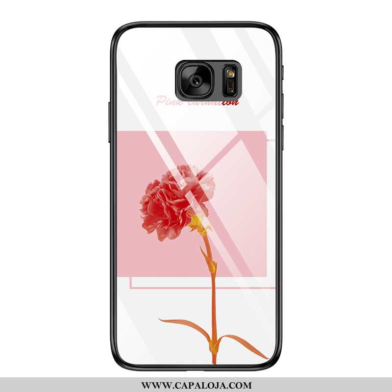 Capas Samsung Galaxy S7 Vidro Cases Completa Protetoras Rosa, Capa Samsung Galaxy S7 Soft Baratas