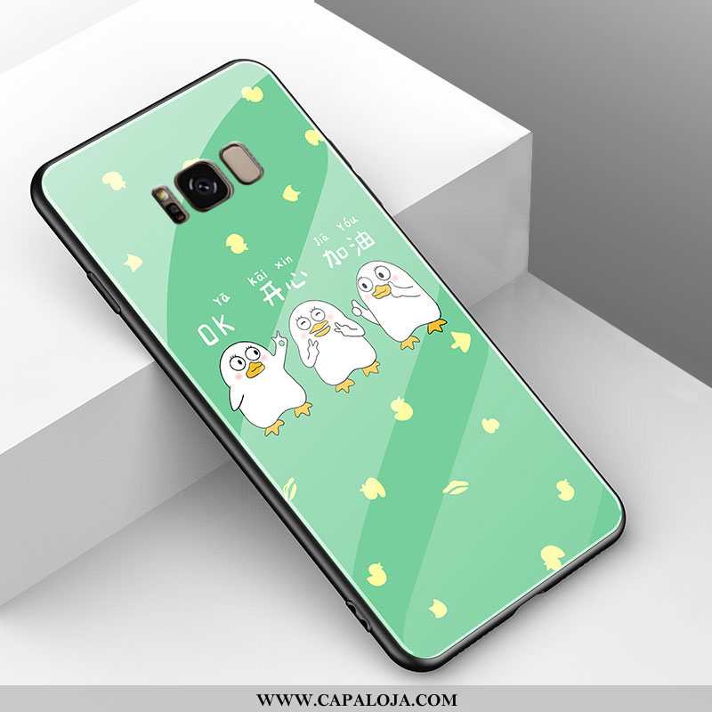 Capas Samsung Galaxy S8+ Bonitos Casal Cases Desenho Animado Amarelo, Capa Samsung Galaxy S8+ Tenden