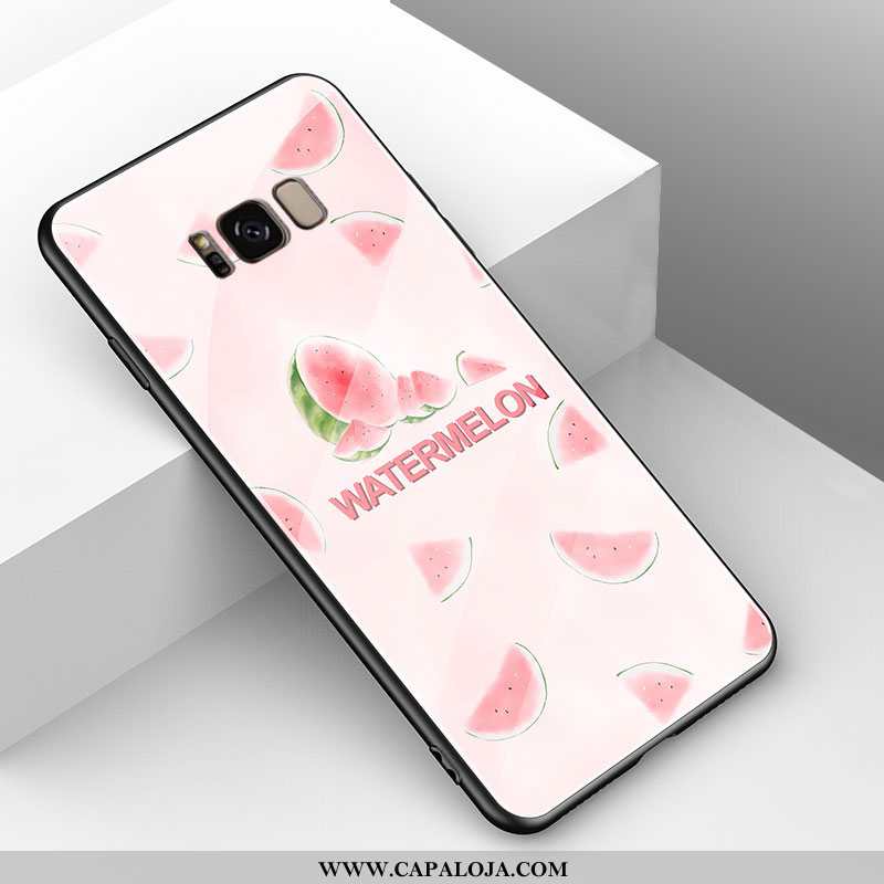 Capas Samsung Galaxy S8+ Bonitos Casal Cases Desenho Animado Amarelo, Capa Samsung Galaxy S8+ Tenden