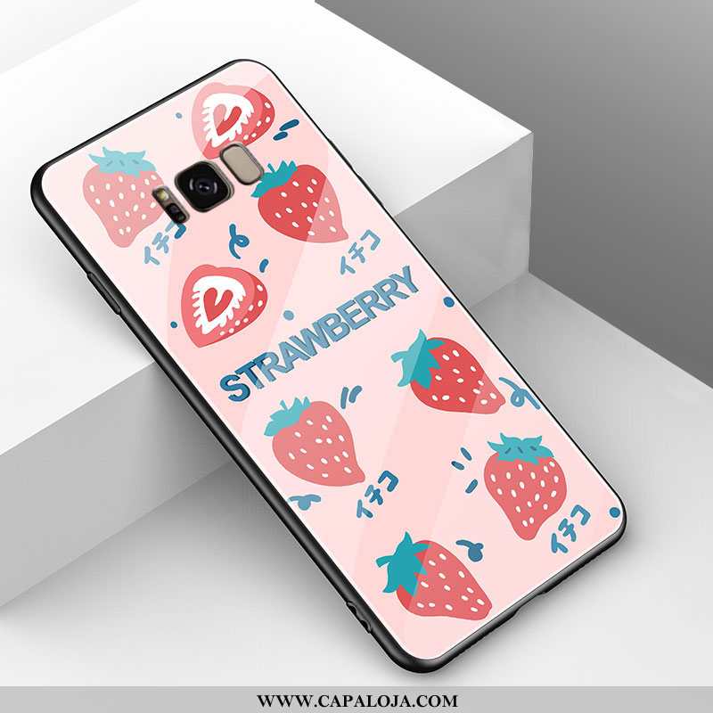 Capas Samsung Galaxy S8+ Bonitos Casal Cases Desenho Animado Amarelo, Capa Samsung Galaxy S8+ Tenden