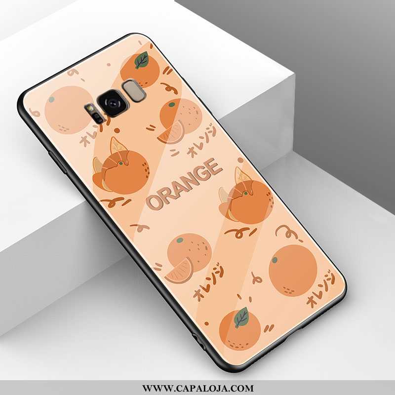 Capas Samsung Galaxy S8+ Bonitos Casal Cases Desenho Animado Amarelo, Capa Samsung Galaxy S8+ Tenden