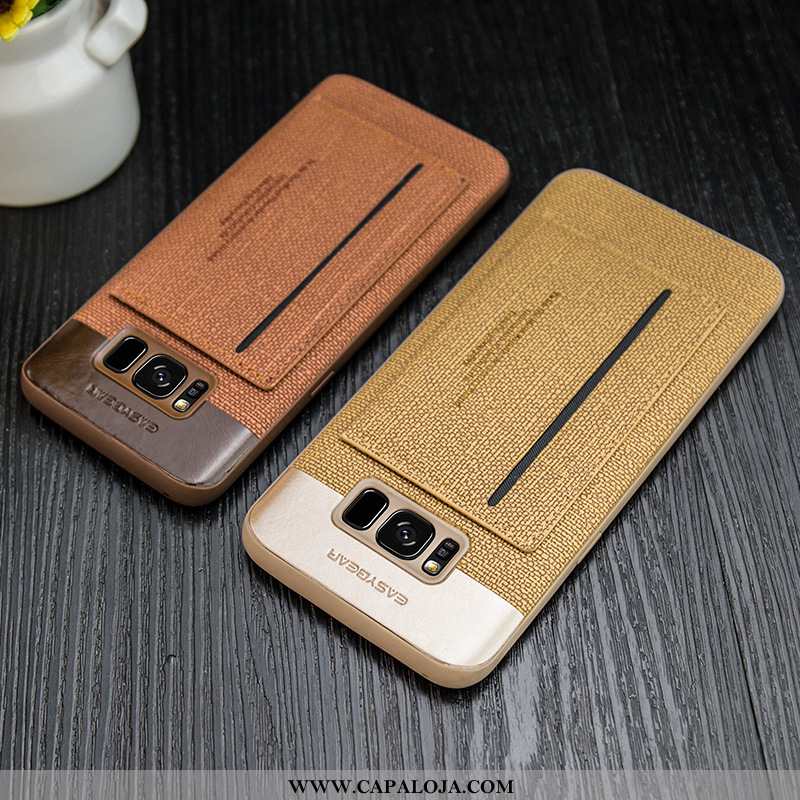 Capas Samsung Galaxy S8 Couro Antiqueda Cases Amarelo, Capa Samsung Galaxy S8 Telemóvel Venda