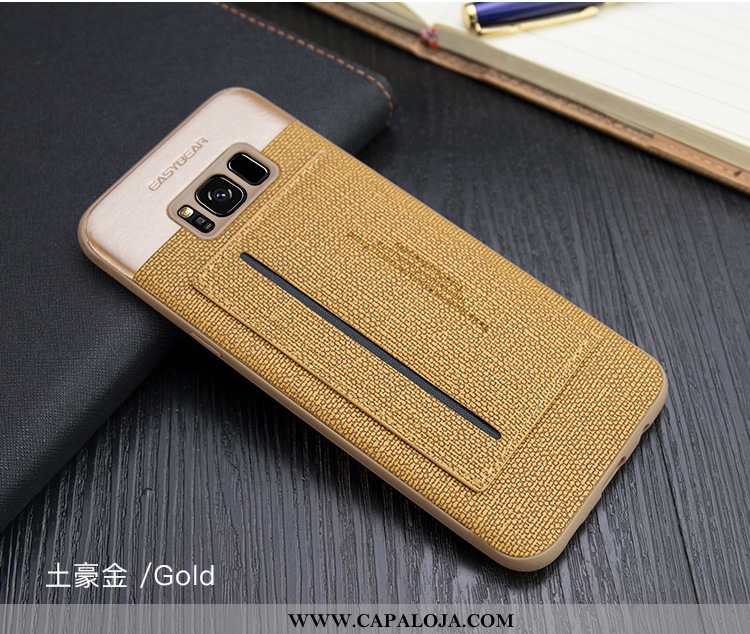 Capas Samsung Galaxy S8 Couro Antiqueda Cases Amarelo, Capa Samsung Galaxy S8 Telemóvel Venda