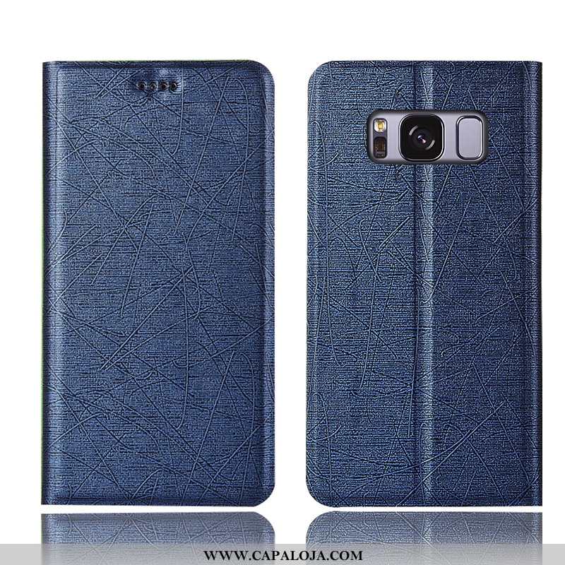 Capas Samsung Galaxy S8+ Couro Antiqueda Cover Telemóvel Preto, Capa Samsung Galaxy S8+ Protetoras C