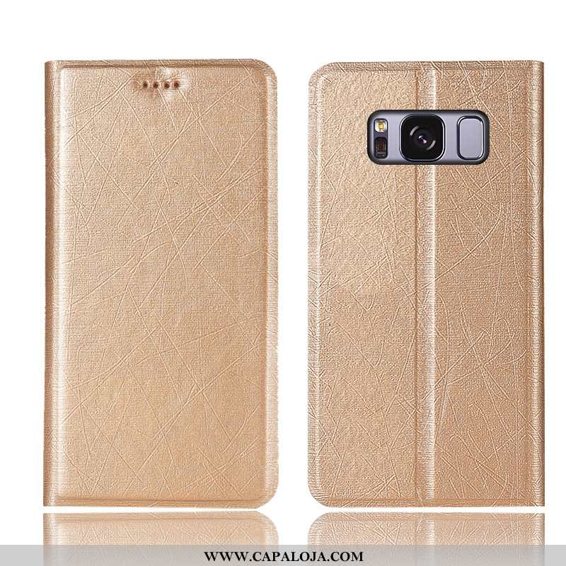 Capas Samsung Galaxy S8+ Couro Antiqueda Cover Telemóvel Preto, Capa Samsung Galaxy S8+ Protetoras C